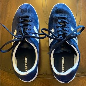 Tretorn suede tennis shoes